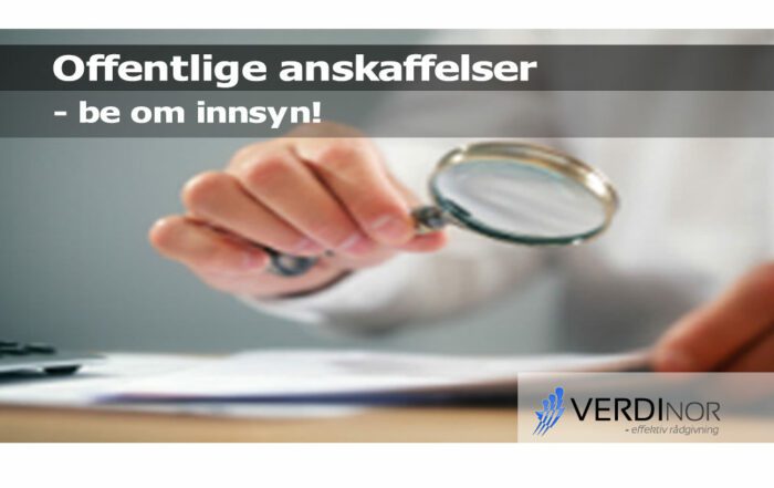 VerdiNor - be om innsyn!