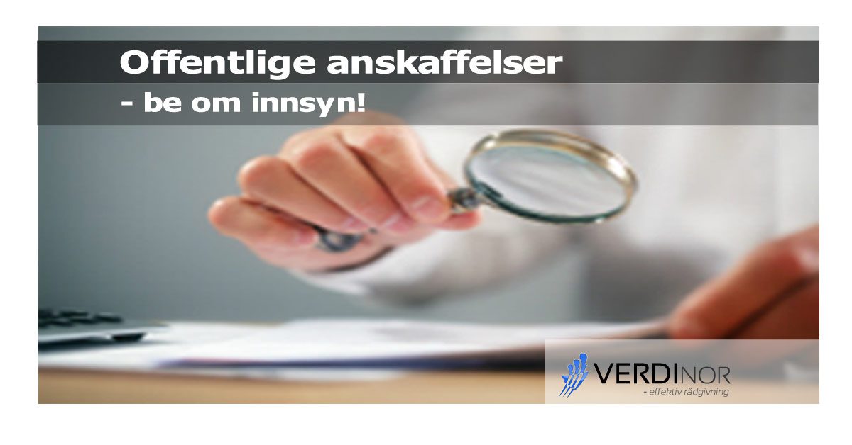 VerdiNor - be om innsyn!