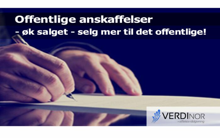 VerdiNor - selg mer til det offentlige