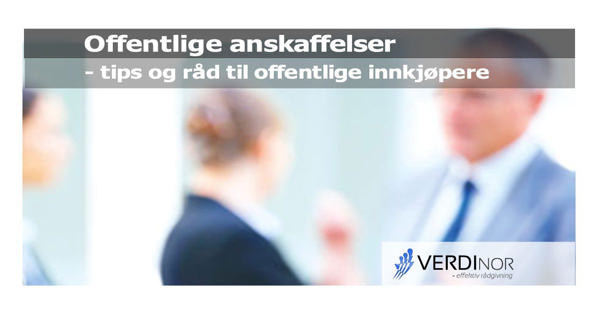 VerdiNor - tips og råd til offentlige innkjøpere